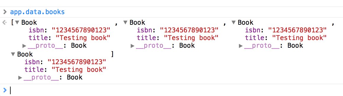 Books data log