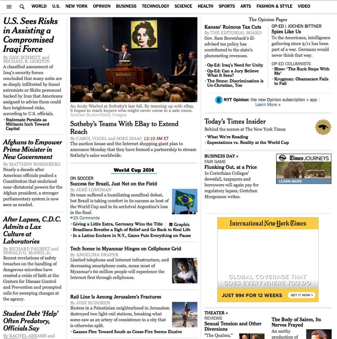 NYtimes.com screenshot